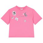 Girls Pink Logo T-Shirt, 1, hi-res