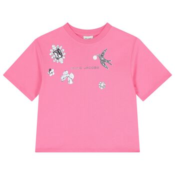 Girls Pink Logo T-Shirt