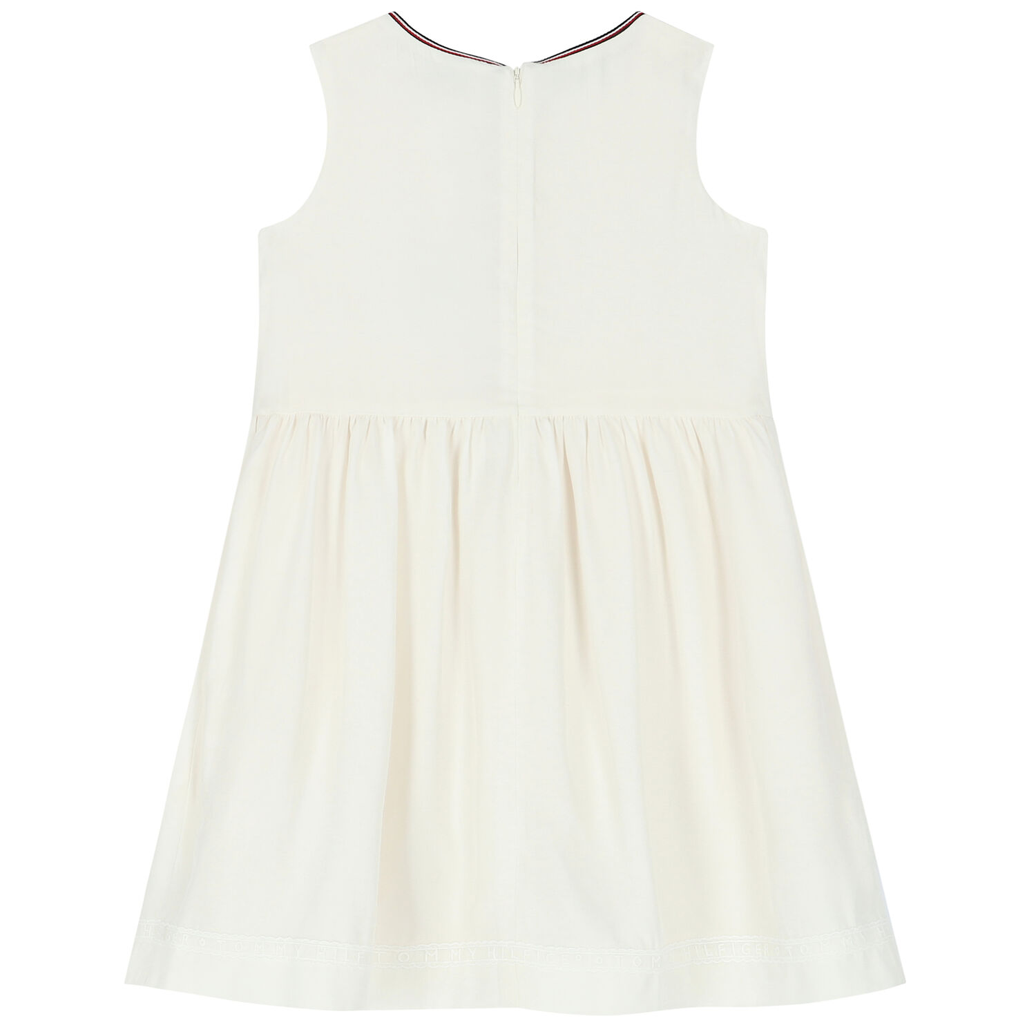 Girls Ivory Logo Dress, 1, hi-res
