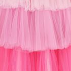 Girls Pink Embellished Ruffle Tulle Dress, 1, hi-res