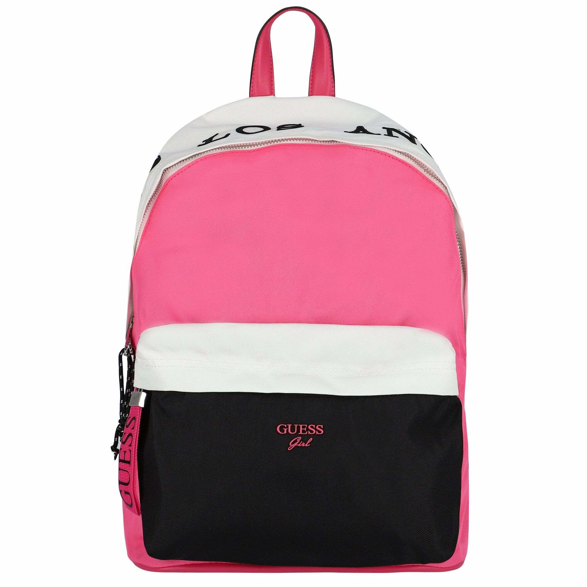 pink logo backpack