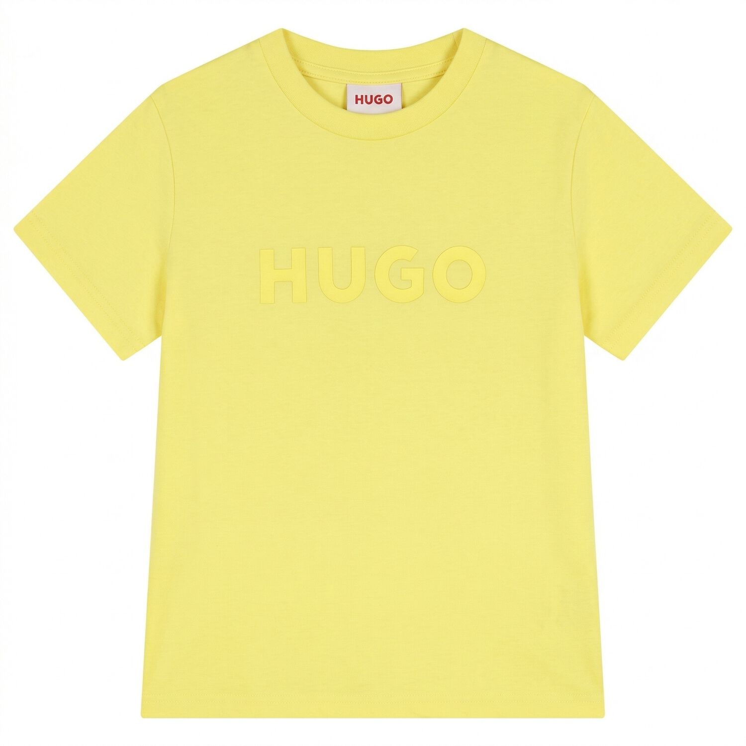 Boys Mini Me Yellow Logo T-Shirt, 3, hi-res