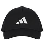 Black Embroidered Logo Cap, 1, hi-res