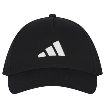Black Embroidered Logo Cap
