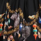 Girls Black Christmas Bauble Dress, 3, hi-res
