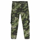 Boys Green Camouflage Trousers, 1, hi-res