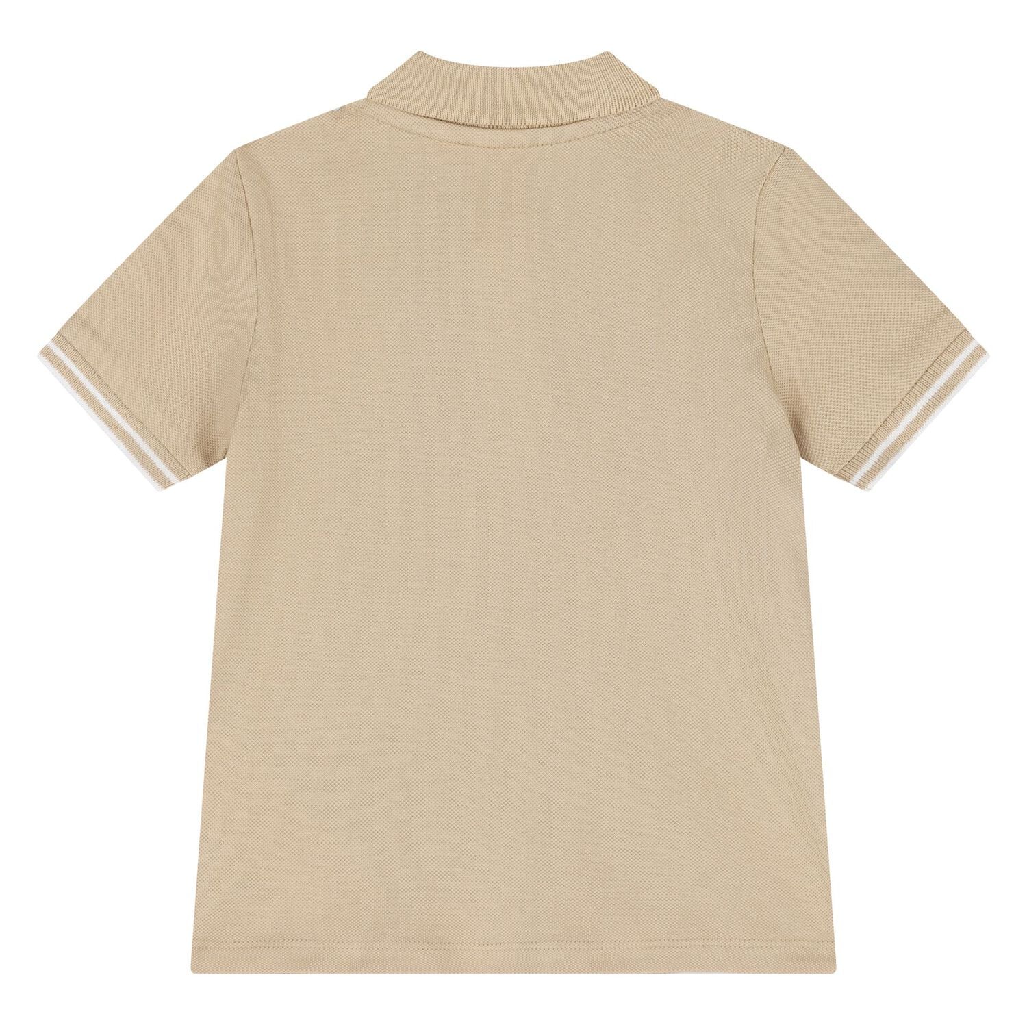  Younger Boys Beige & White Logo Shorts Set, 1, hi-res