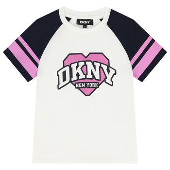 Girls Ivory Heart Logo T-Shirt