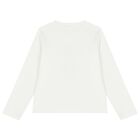 Girls Ivory Long Sleeve Top, 1, hi-res