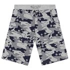 Boys Navy Blue & Grey Crocodile Shorts Set, 2, hi-res