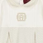 Ivory & Gold Logo Babygrow, 3, hi-res