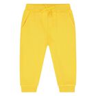 Baby Boys Navy Blue & Yellow Logo Tracksuit, 1, hi-res