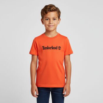 Boys Orange Logo T-Shirt
