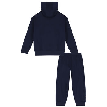 Boys Navy Blue Logo Tracksuit