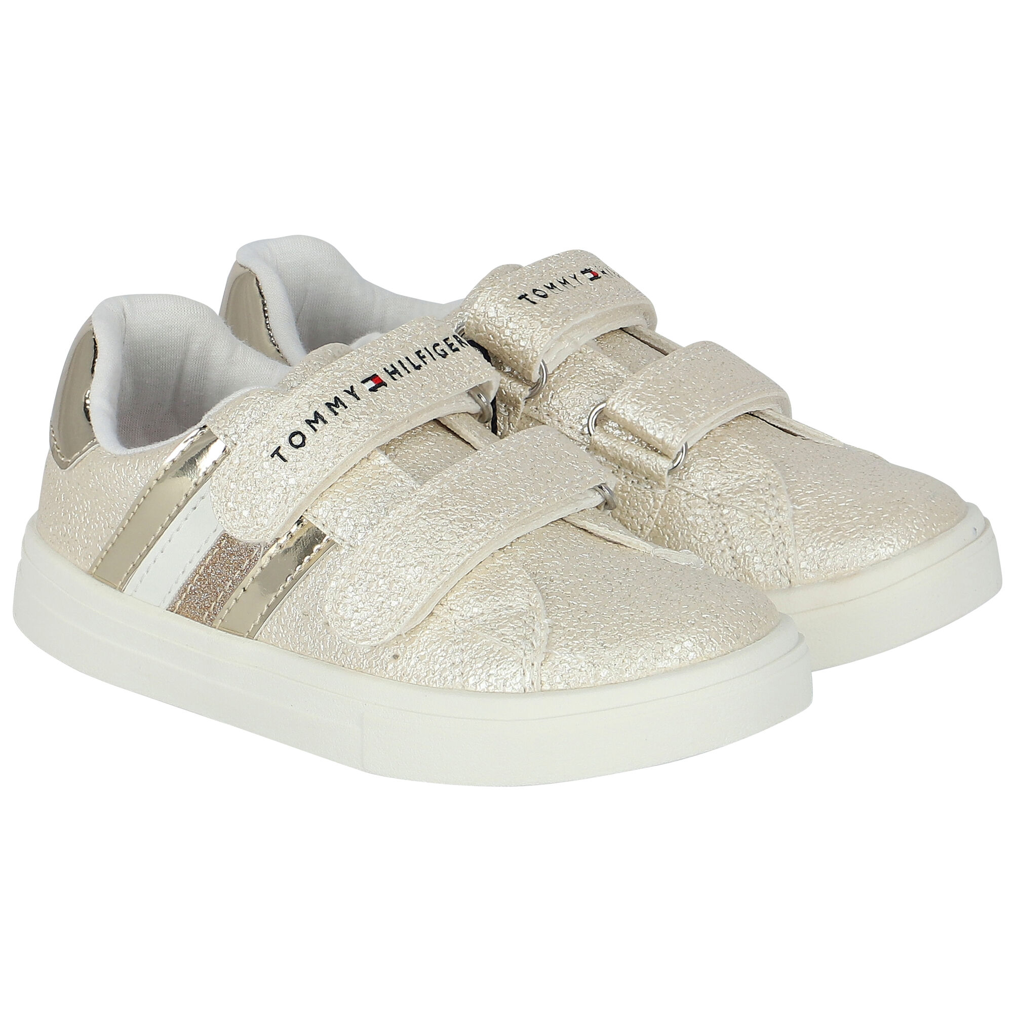 Tommy hilfiger gold trainers store