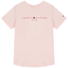 Girls Pink Logo Shorts Set, 1, hi-res