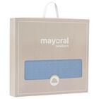 Baby Boys Blue Knitted Blanket, 3, hi-res