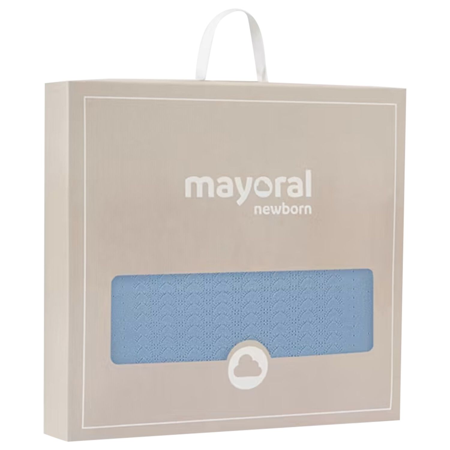 Baby Boys Blue Knitted Blanket, 3, hi-res