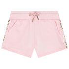 Girls Pink Logo Shorts, 1, hi-res