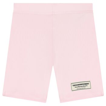 Girls Pink Logo Softskin Cycling Shorts