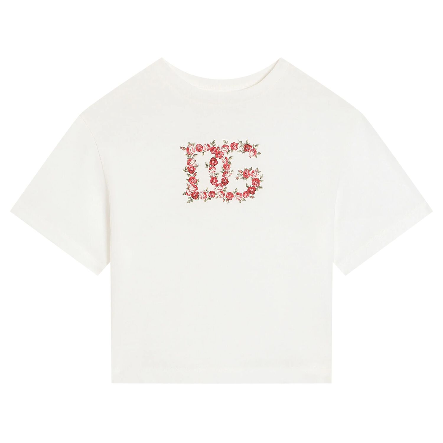 Girls Ivory Logo T-Shirt, 1, hi-res
