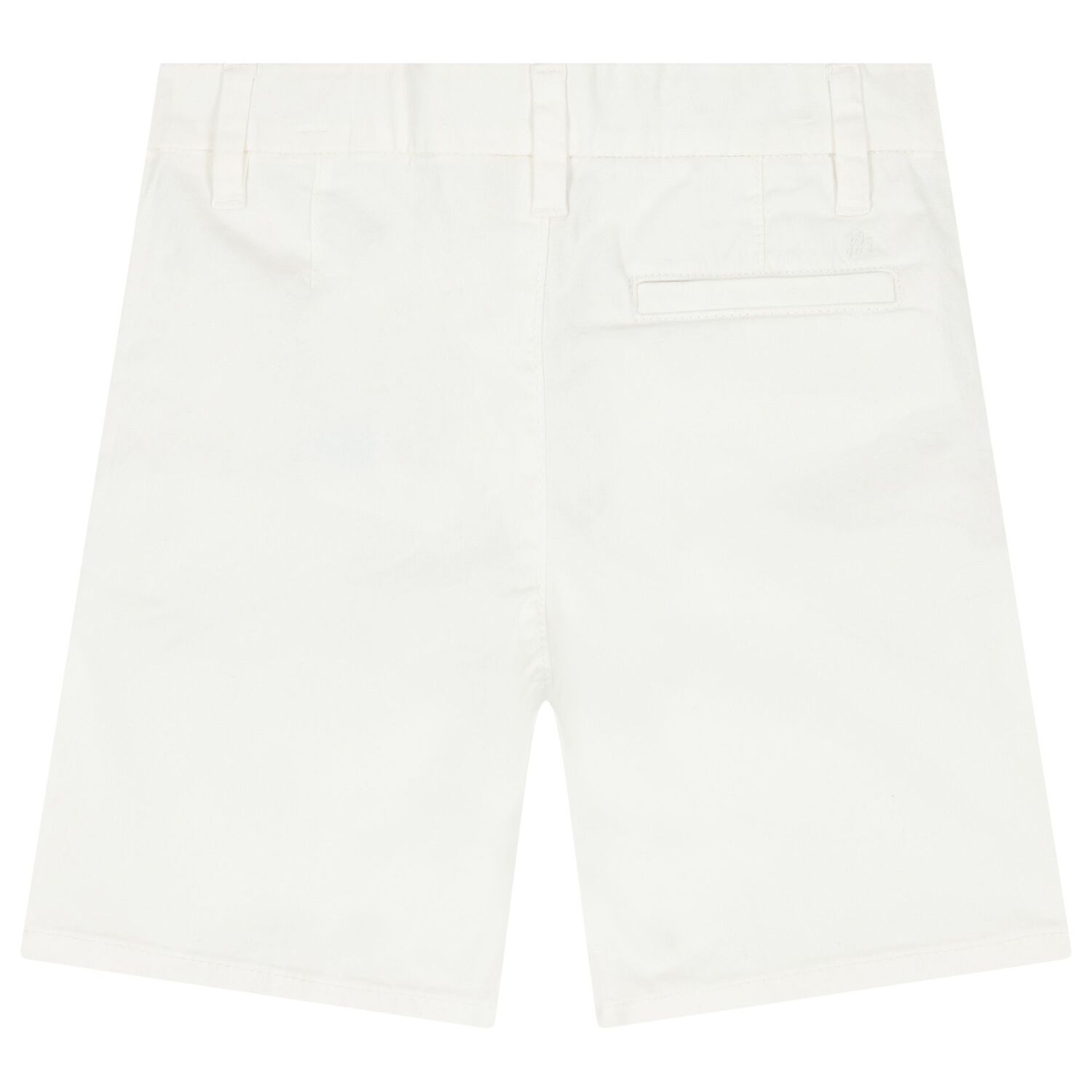 Boys White Chino Shorts, 4, hi-res