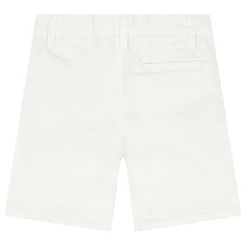 Boys White Chino Shorts