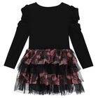 فستان تول باللون الأسود, 1, hi-res