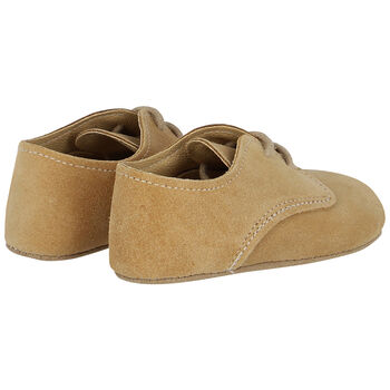 Baby Boys Beige Suede Pre Walker Shoes