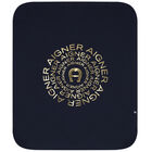 بطانية بالشعار باللون الكحلي والذهبي, 1, hi-res