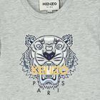 Younger Boys Grey Tiger T-Shirt, 1, hi-res