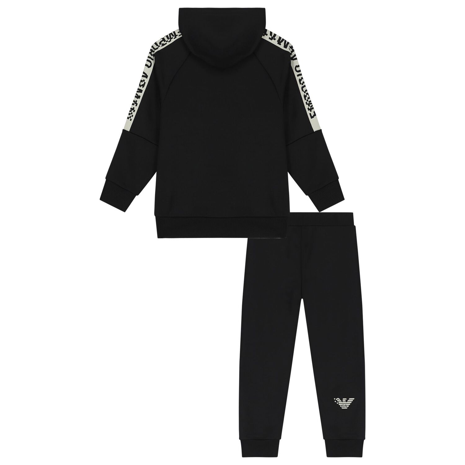 Boys Black Logo Tracksuit, 1, hi-res image number null