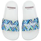 Blue & White Zigzag Striped Sliders, 1, hi-res