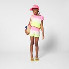 Girls Pink & Yellow Ombre Top, 1, hi-res
