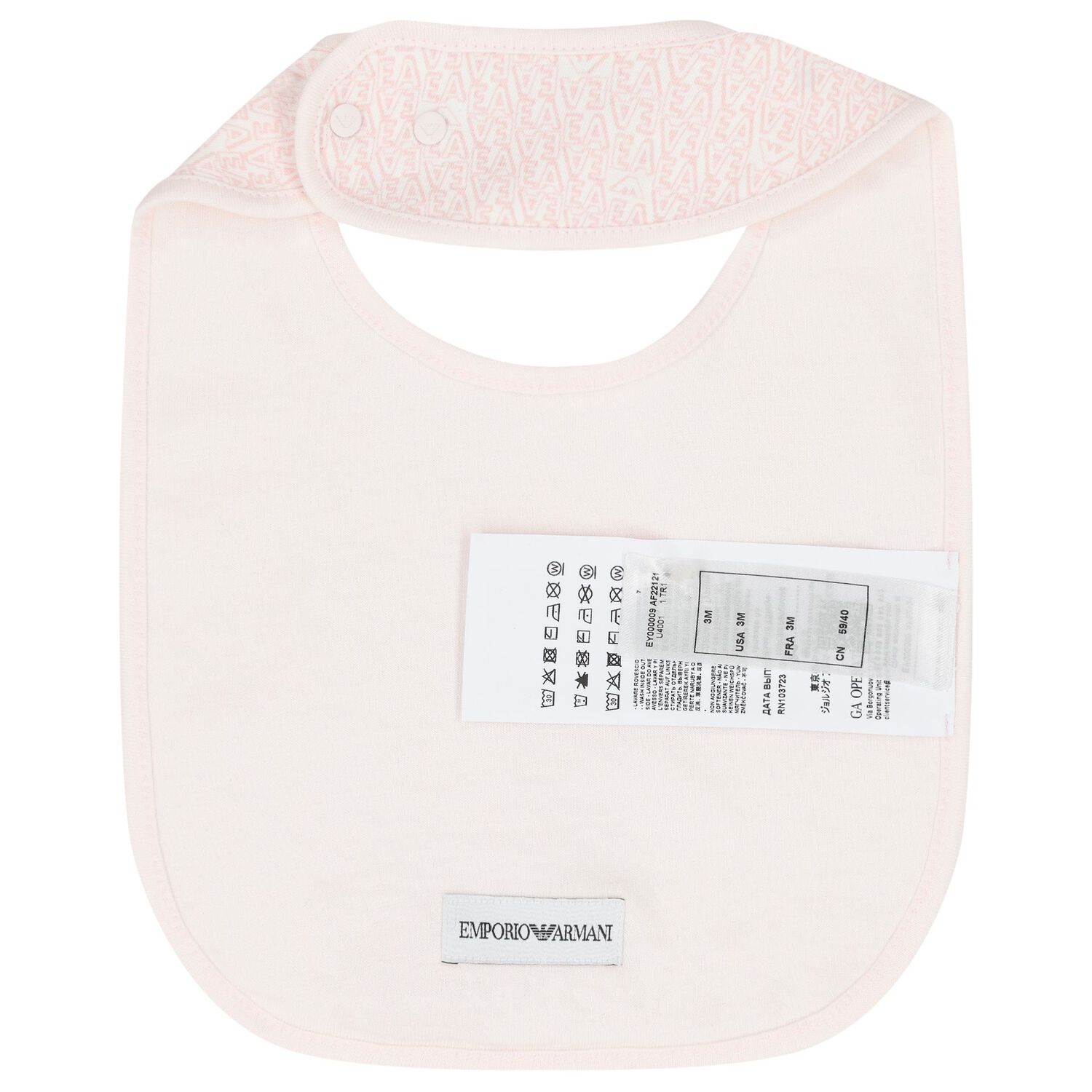 Baby Girls Pink Logo Babygrow Set, 6, hi-res