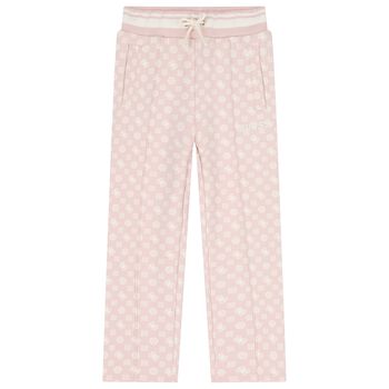 Girls Pink Logo Joggers