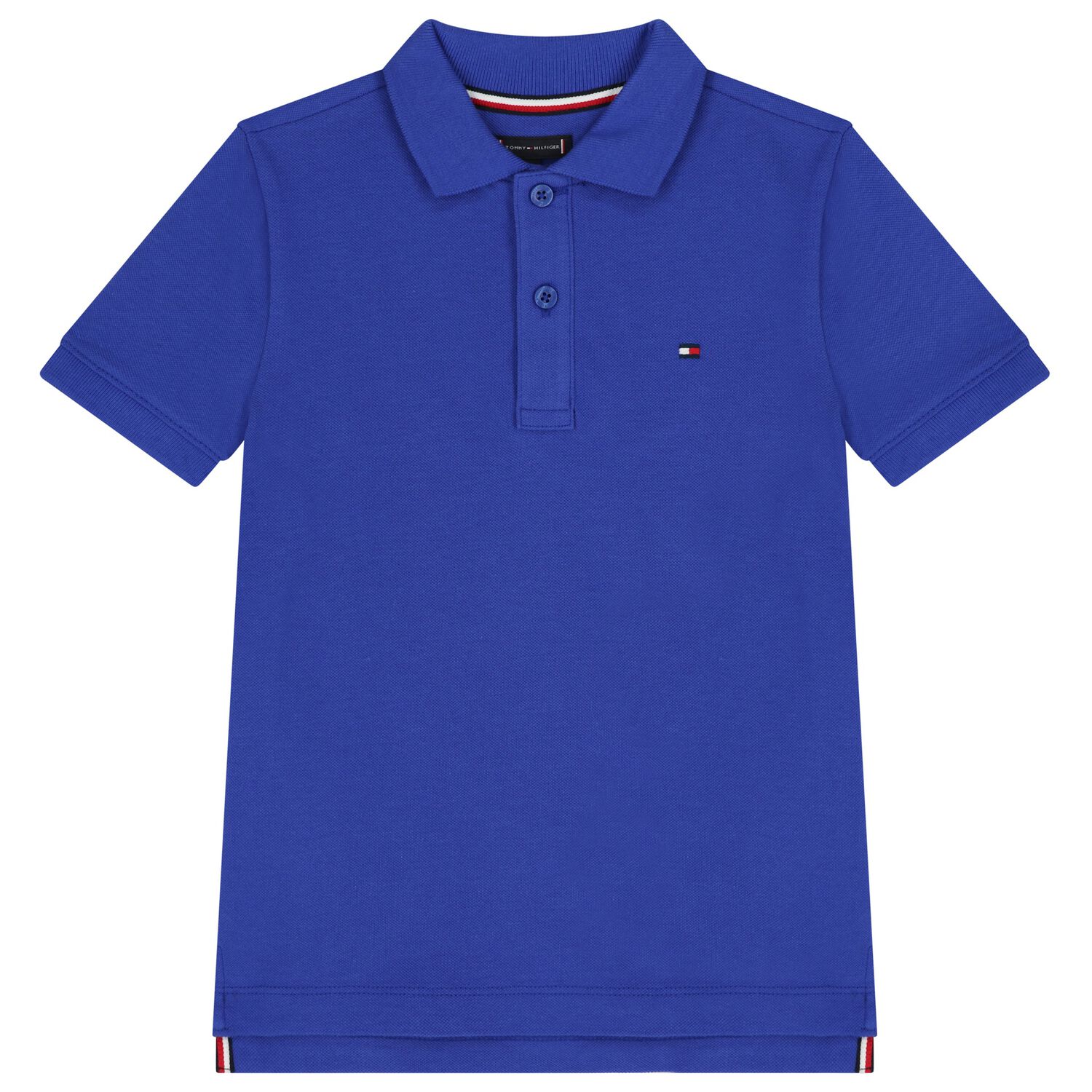 Boys Blue Logo Polo Shirt, 2, hi-res