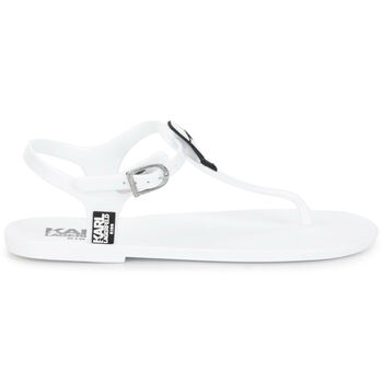 Girls White Karl & Choupette Sandals