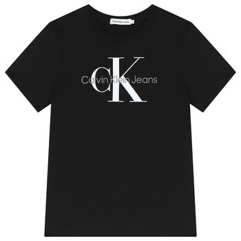 Boys Black Logo T-Shirt