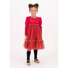 Girls Red Tartan Dress, 1, hi-res
