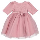 Younger Girls Pink Tulle Dress Set, 1, hi-res