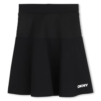 Girls Black Logo Skirt