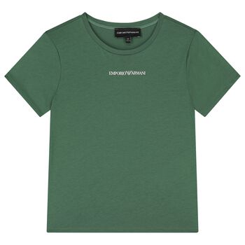 Boys Green Logo T-Shirt