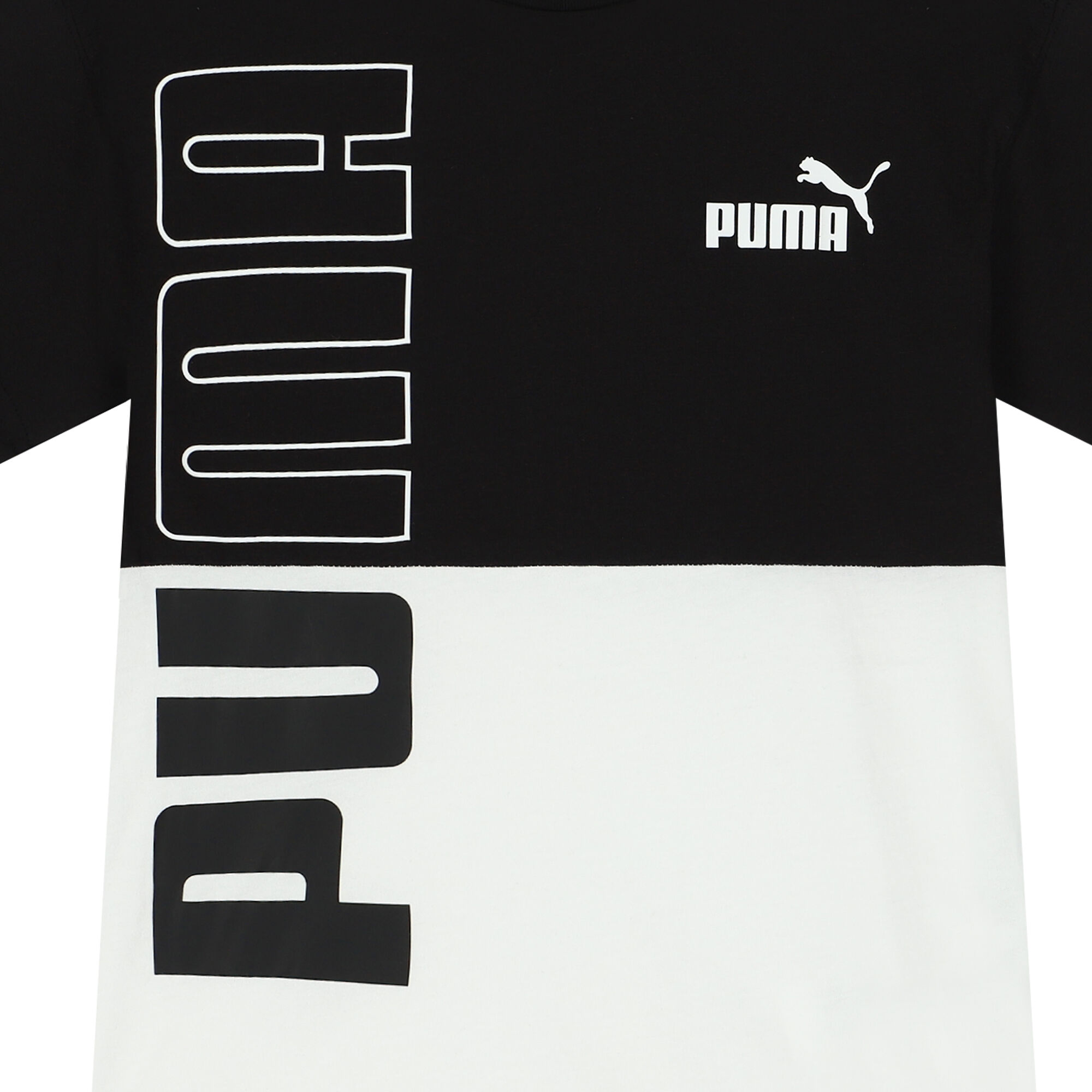 Black and white best sale puma shirt