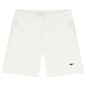 Boys White Logo Shorts