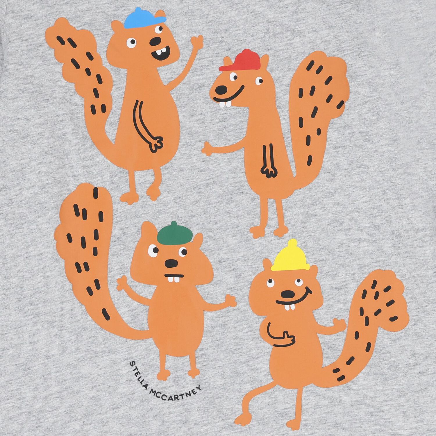 Boys Grey Squirrel Long Sleeve Top, 1, hi-res