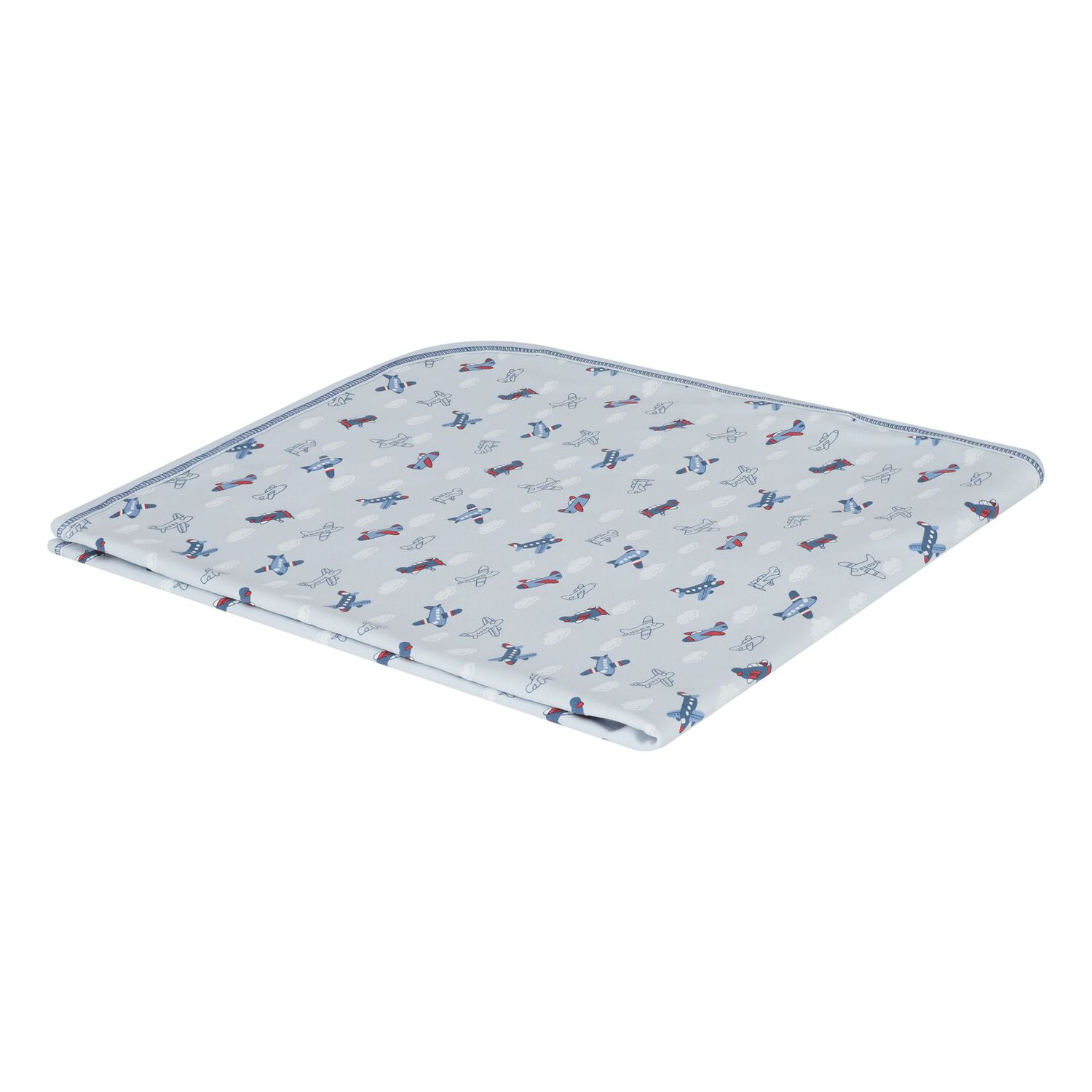 Baby Boys Blue Sky-High Planes Blanket, 1, hi-res image number null