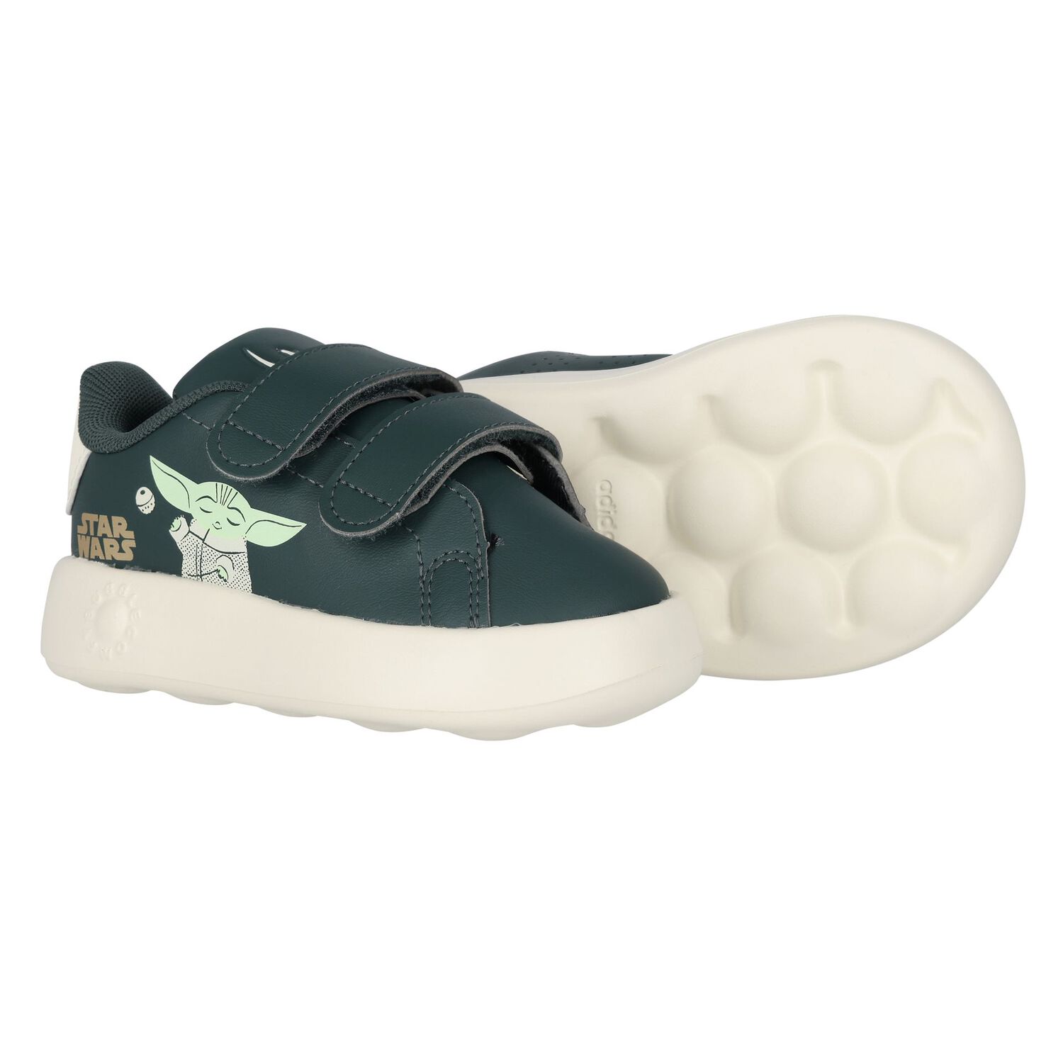 Boys Green Advantage Mandalorian Starwars Trainers, 1, hi-res