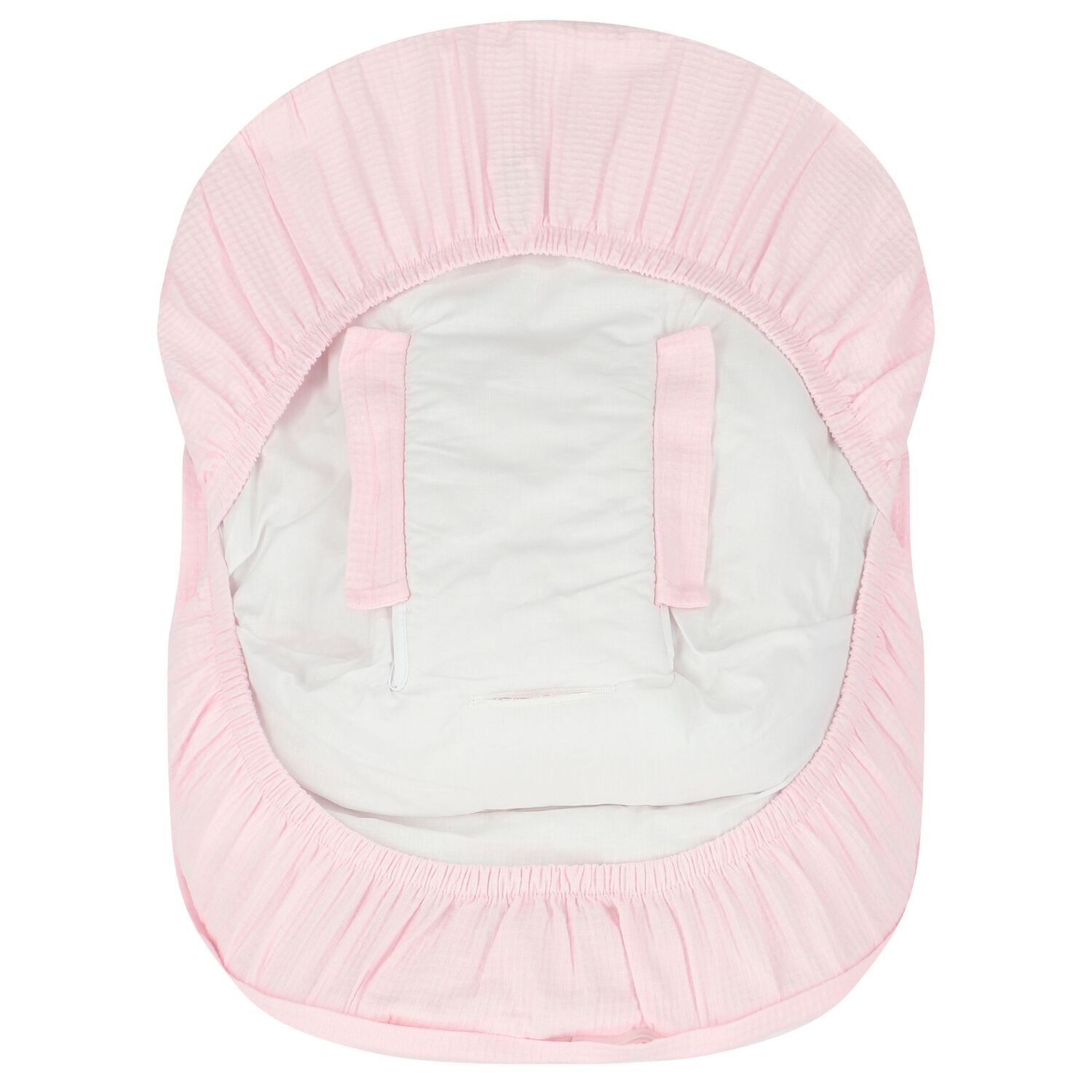 Girls Pink & White Polka Dot Baby Pram Nest, 1, hi-res image number null