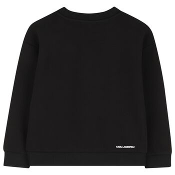Boys Black Ikonik Logo Sweatshirt